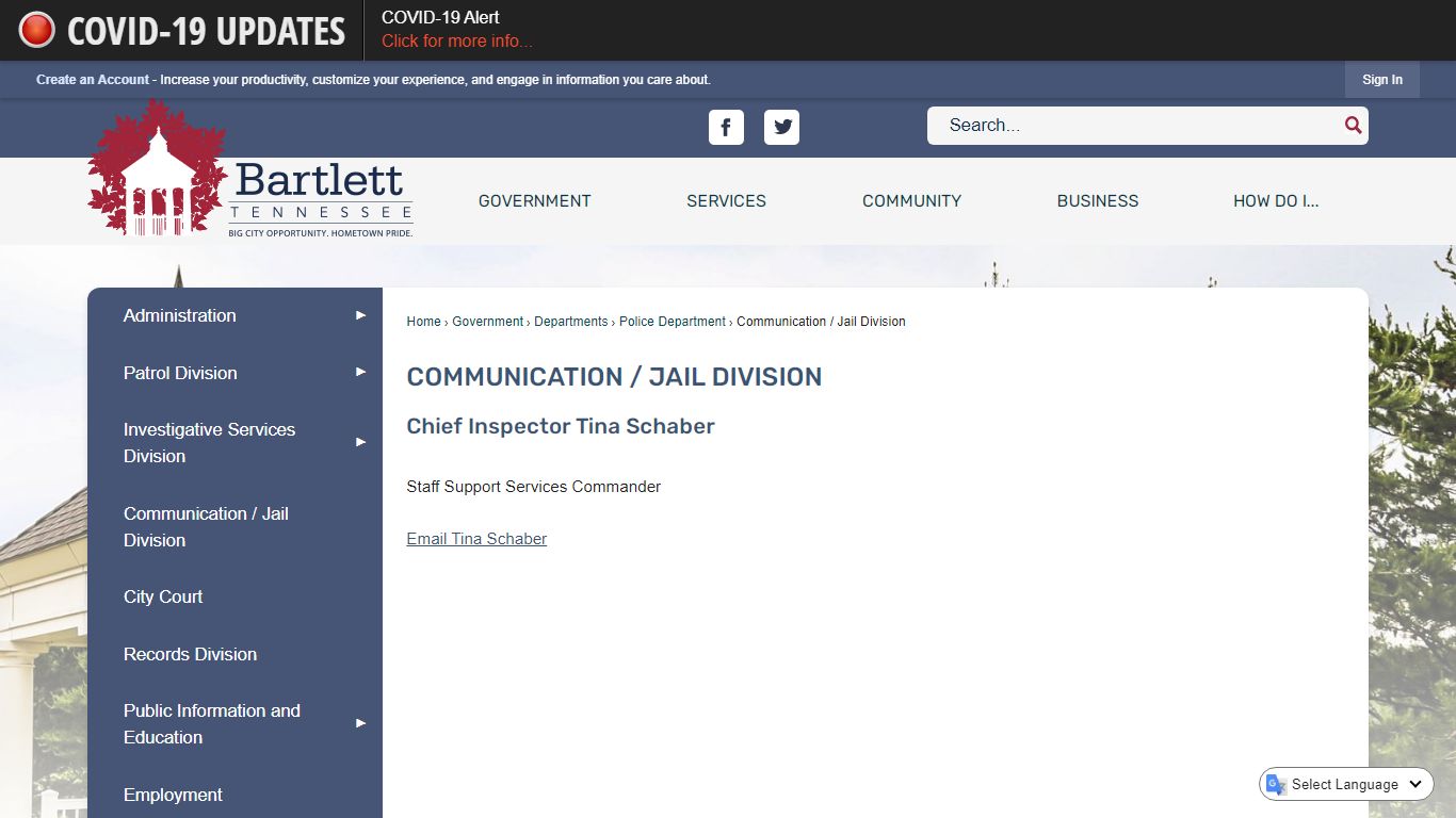 Communication / Jail Division | Bartlett, TN - Official ...